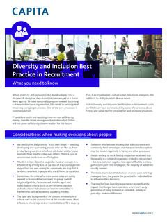 Diversity and Inclusion Best Practice in Recruitment