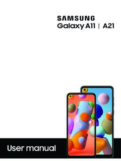 Samsung Galaxy A11|A21 A115U|A215U User Manual