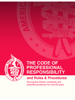 THE CODE OF PROFESSIONAL RESPONSIBILITY
