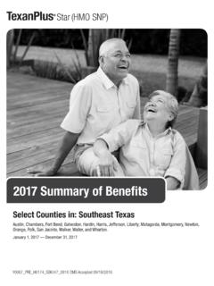 2017 Summary of Benefits - Universal American Medicare