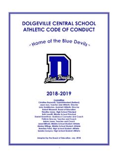 Athletic Code Of Conduct - Dolgeville Central School