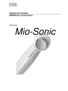 Ultrasuono Mio-Sonic - I-Tech Medical Division