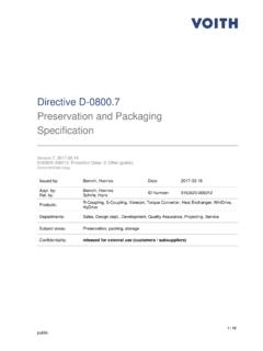 Directive D-0800.7 Preservation and Packaging Specification