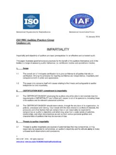 IMPARTIALITY - ISO