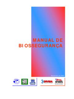 MANUAL DE BIOSSEGURAN&#199;A - Oswaldo Cruz Foundation