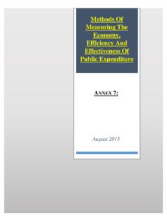 Annex 7 Methods of Measuring Economy Efficiency and ...