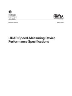 LIDAR Speed-Measuring Device Performance …