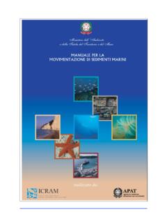 Manuale per la movimentazione di sedimenti marini