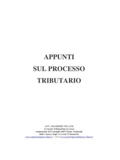 Appunti sul processo tributario - Studio Legale Tributario ...