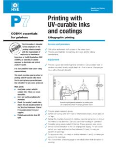 P7 - Printing with UV-curable inks and coatings