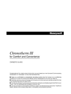 69-0690 - Chronotherm III - Honeywell