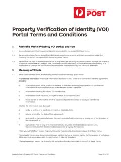 Property Verification of Identity (VOI) Portal Terms and ...