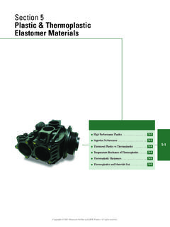 Sec 5 Plastic &amp; Thermoplastic Elastomer Materials