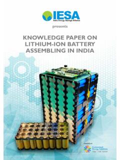 KNOWLEDGE PAPER ON LITHIUM-ION BATTERY …