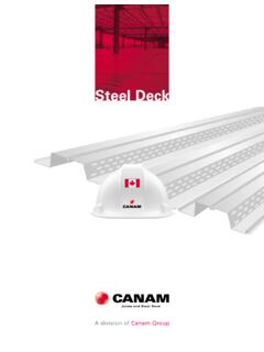 Steel Deck Catalogue (Canada) - Canam B&#226;timents