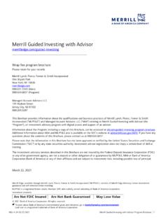 Merrill Guided Investing with Advisor - Merrill Lynch - Login