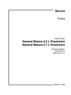 Engine Model: General Motors 5.0 L Powertrain …