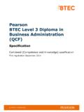 Pearson BTEC Level 3 Diploma in Business …