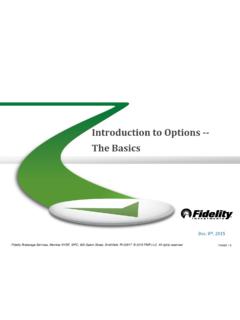 Introduction to Options -- The Basics