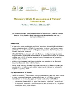 Mandatory COVID-19 Vaccinations &amp; Workers’ Compensation