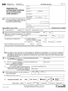 CIT 0001E : Application for a Citizenship Certificate ...