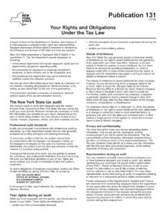 Pub 131:10/19 Your Rights and Obligations Under the Tax ...