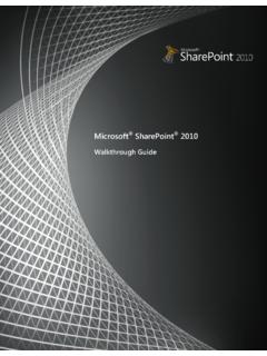 Microsoft SharePoint 2010 - …