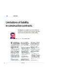 Limitations of liability in construction contracts - …