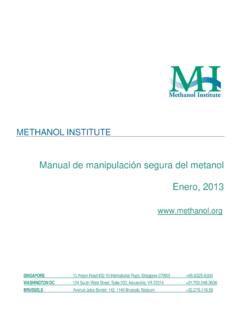 Manual de manipulaci&#243;n segura del metanol