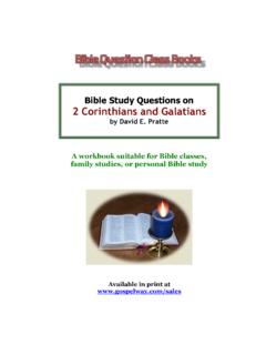 A workbook suitable for Bible classes, family …