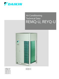 Air Conditioning Technical Data REMQ-U, REYQ-U