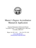 Master s Degree Accreditation Manual &amp; Application