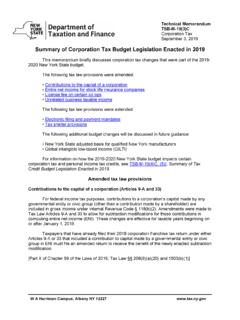 TSB-M-19(3)C:(9/3):Summary of Corporation Tax Budget ...