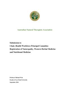 Australian Natural Therapists Association …