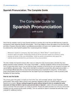 Spanish Pronunciation: The Complete Guide