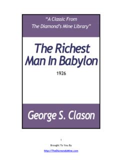 The Richest Man In Babylon - The Diamond's Mine