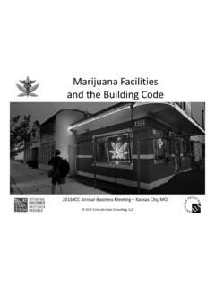 Marijuana Facilities and the Building Code