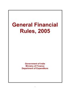 General Financial Rules, 2005 - Controller General of ...