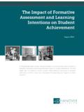 The Impact of Formative Assessment and Learning Intentions ...
