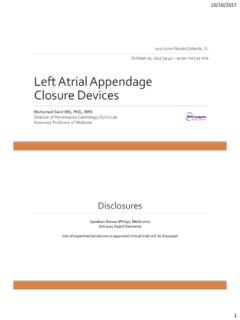 Left Atrial Appendage Closure Devices - asecho.org