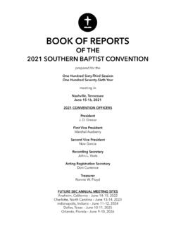 2021 SOUTHERN BAPTIST CONVENTION
