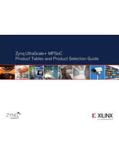 Zynq UltraScale Plus Product Selection Guide - Xilinx
