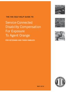 Service-Connected Disability Compensation For Exposure …