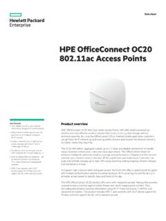 HPE OfficeConnect OC20 802.11ac Access Points