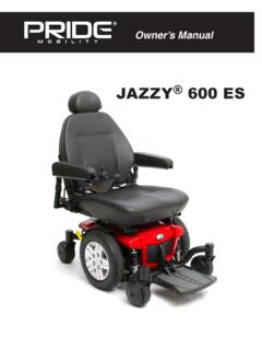 JAZZY 600 ES - Pride Mobility Products Corp.
