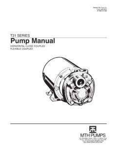 Pump Manual - MTH Pumps