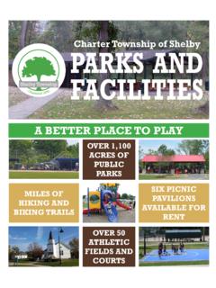Charter Township of Shelby PARKS AND FACILITIES