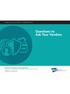 Questions to Ask Your Vendors - PCI Security …