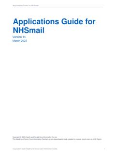 Applications Guide for NHSmail