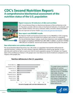 Nutrition Report - Centers for Disease Control and …
